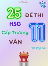 25 Đề thi HSG cấp Trường môn Văn 11 (Có đáp án)